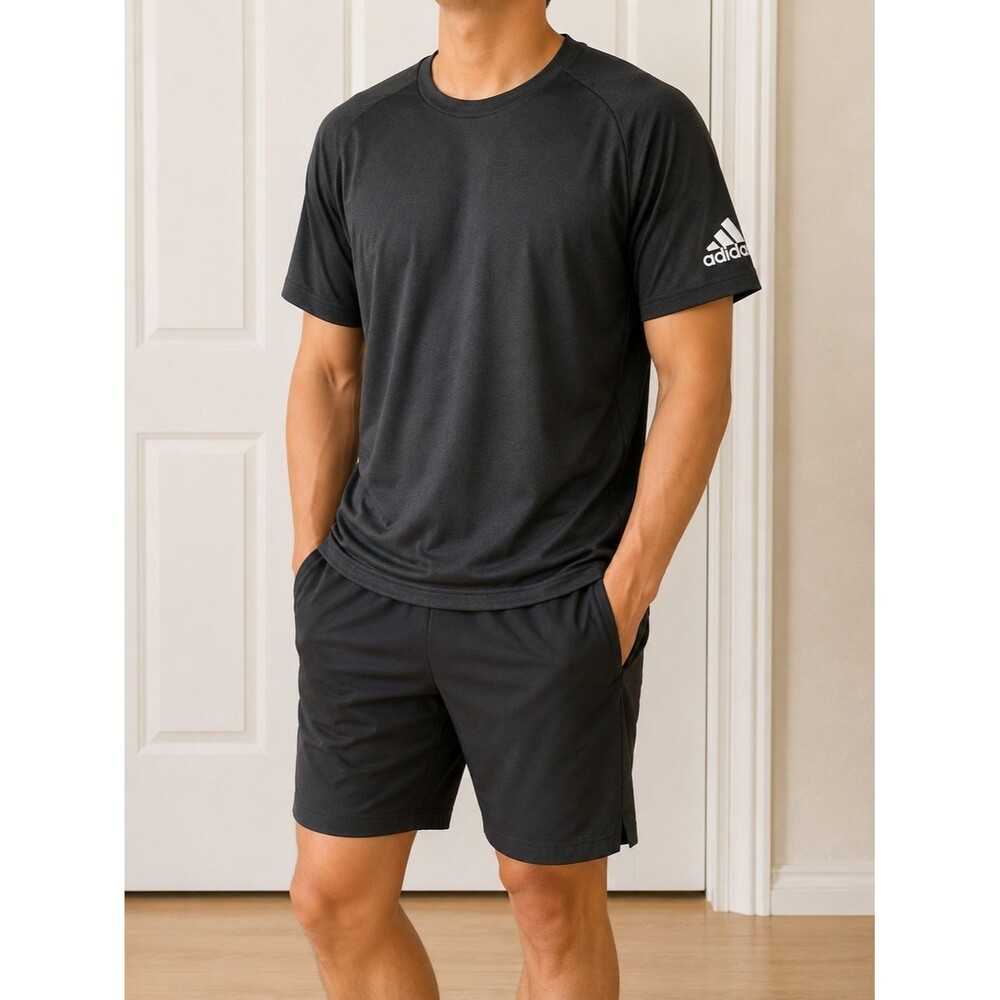 Adidas Men's Black Performance Athletic Shirt
